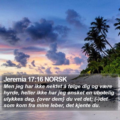 Jeremia 17:16 NORSK Bible Verse Image