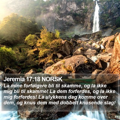 Jeremia 17:18 NORSK Bible Verse Image