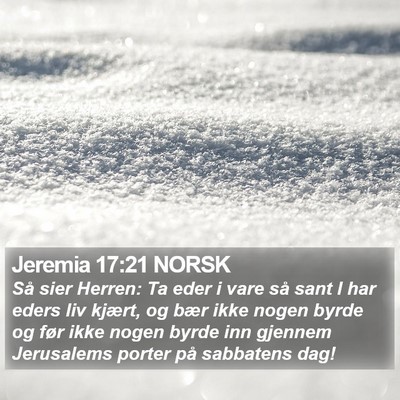 Jeremia 17:21 NORSK Bible Verse Image
