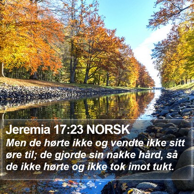 Jeremia 17:23 NORSK Bible Verse Image
