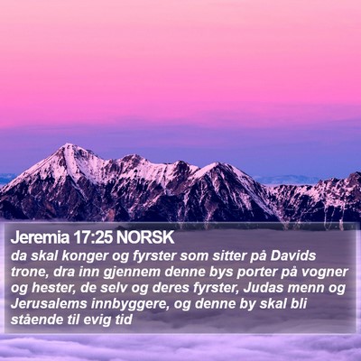 Jeremia 17:25 NORSK Bible Verse Image