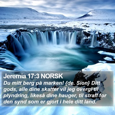 Jeremia 17:3 NORSK Bible Verse Image