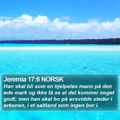 Jeremia 17:6 NORSK Bible Verse Image