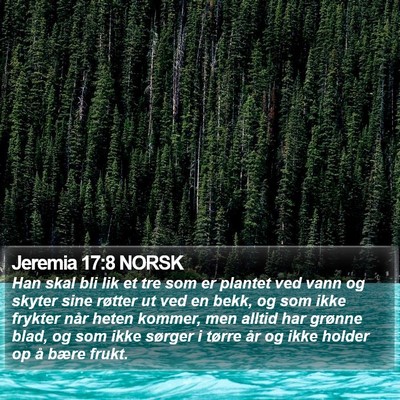 Jeremia 17:8 NORSK Bible Verse Image
