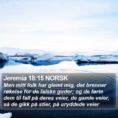 Jeremia 18:15 NORSK Bible Verse Image