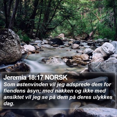 Jeremia 18:17 NORSK Bible Verse Image