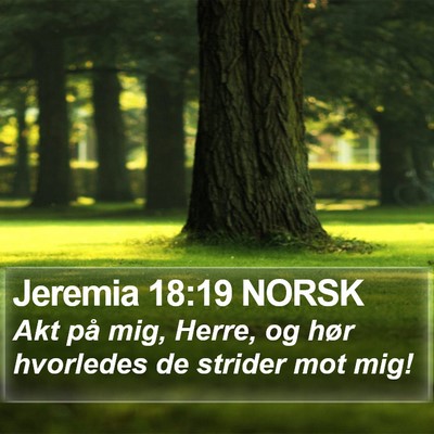 Jeremia 18:19 NORSK Bible Verse Image