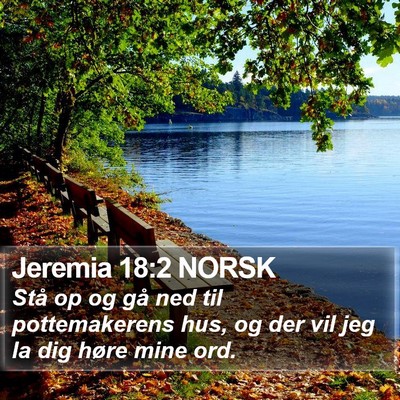 Jeremia 18:2 NORSK Bible Verse Image