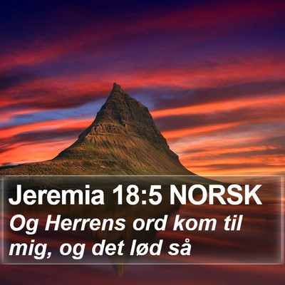 Jeremia 18:5 NORSK Bible Verse Image