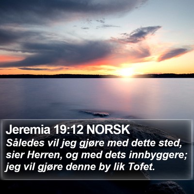 Jeremia 19:12 NORSK Bible Verse Image
