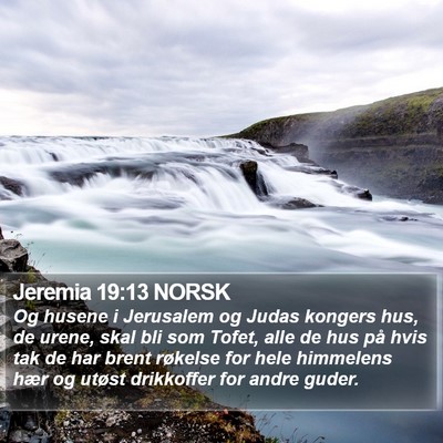 Jeremia 19:13 NORSK Bible Verse Image