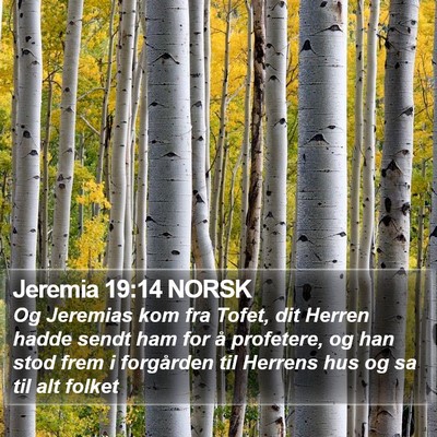 Jeremia 19:14 NORSK Bible Verse Image