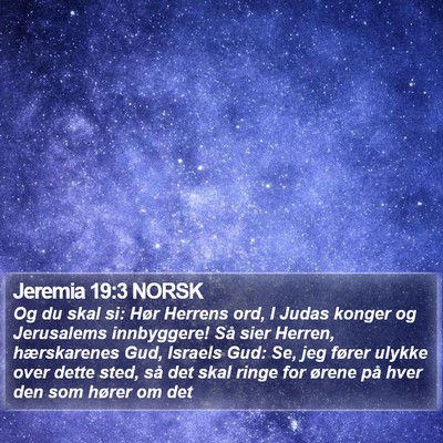 Jeremia 19:3 NORSK Bible Verse Image