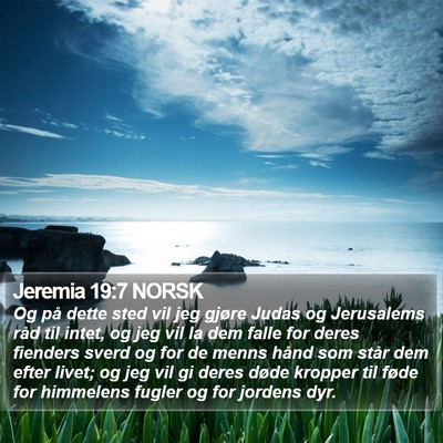 Jeremia 19:7 NORSK Bible Verse Image