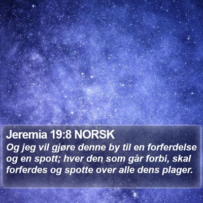 Jeremia 19:8 NORSK Bible Verse Image
