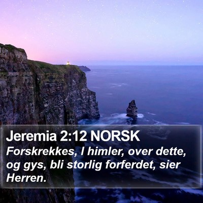 Jeremia 2:12 NORSK Bible Verse Image