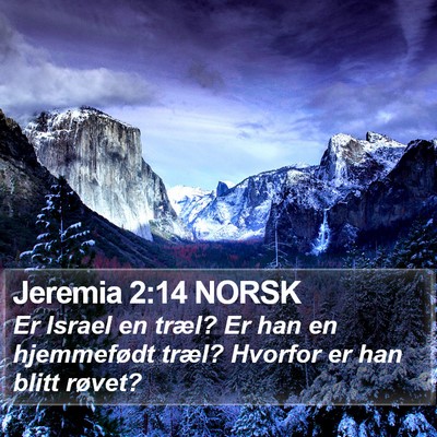 Jeremia 2:14 NORSK Bible Verse Image