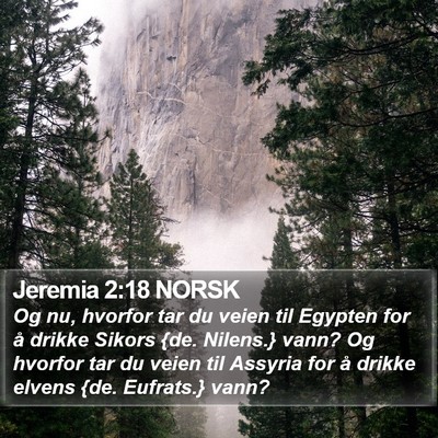 Jeremia 2:18 NORSK Bible Verse Image