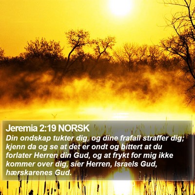 Jeremia 2:19 NORSK Bible Verse Image