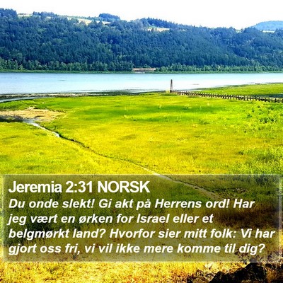 Jeremia 2:31 NORSK Bible Verse Image