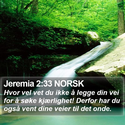 Jeremia 2:33 NORSK Bible Verse Image