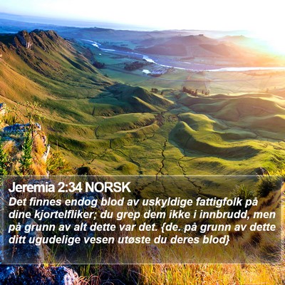 Jeremia 2:34 NORSK Bible Verse Image