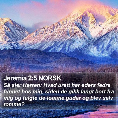 Jeremia 2:5 NORSK Bible Verse Image