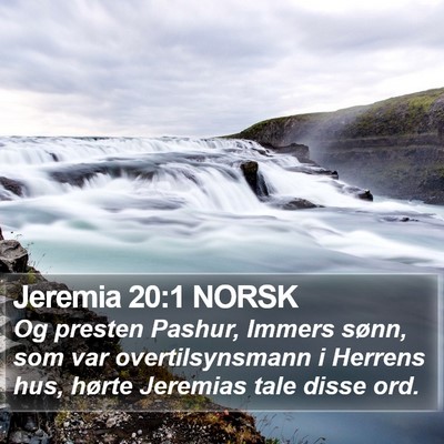 Jeremia 20:1 NORSK Bible Verse Image