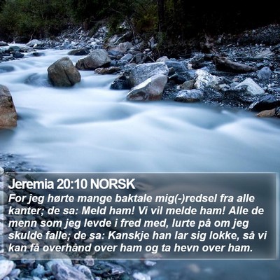 Jeremia 20:10 NORSK Bible Verse Image