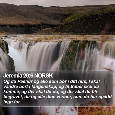 Jeremia 20:6 NORSK Bible Verse Image