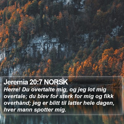 Jeremia 20:7 NORSK Bible Verse Image