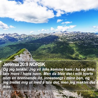 Jeremia 20:9 NORSK Bible Verse Image
