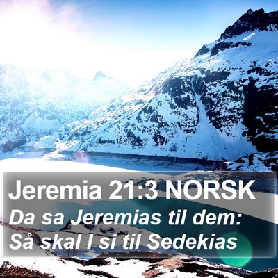 Jeremia 21:3 NORSK Bible Verse Image