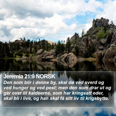 Jeremia 21:9 NORSK Bible Verse Image