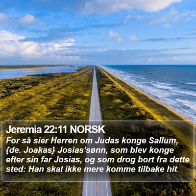 Jeremia 22:11 NORSK Bible Verse Image