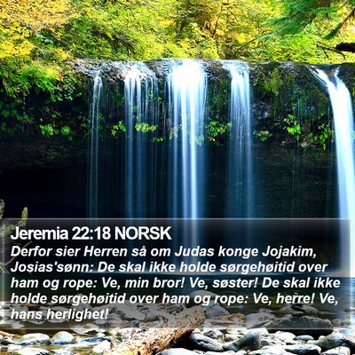 Jeremia 22:18 NORSK Bible Verse Image