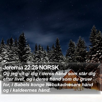 Jeremia 22:25 NORSK Bible Verse Image