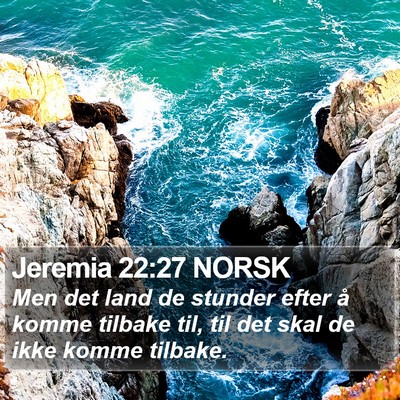 Jeremia 22:27 NORSK Bible Verse Image