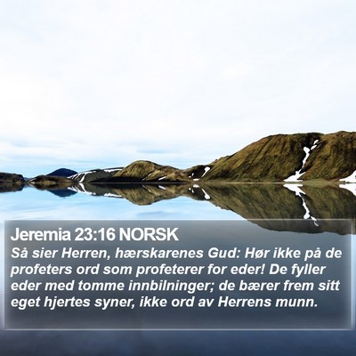 Jeremia 23:16 NORSK Bible Verse Image