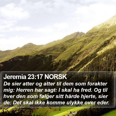Jeremia 23:17 NORSK Bible Verse Image