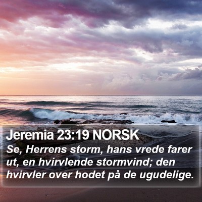 Jeremia 23:19 NORSK Bible Verse Image