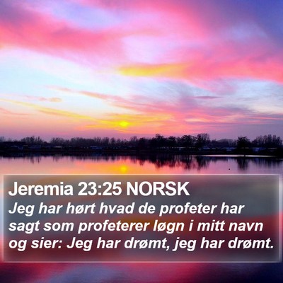 Jeremia 23:25 NORSK Bible Verse Image