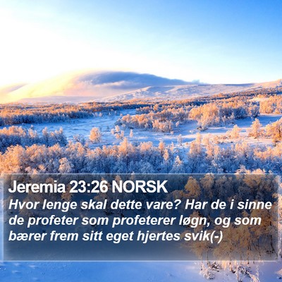 Jeremia 23:26 NORSK Bible Verse Image