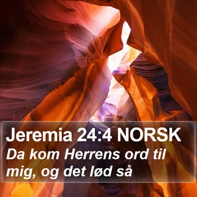 Jeremia 24:4 NORSK Bible Verse Image