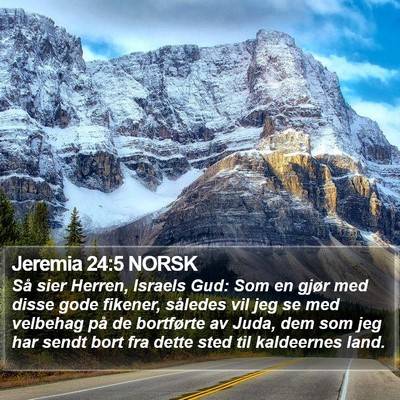 Jeremia 24:5 NORSK Bible Verse Image