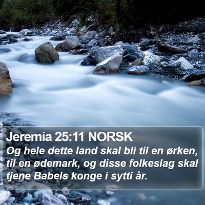 Jeremia 25:11 NORSK Bible Verse Image