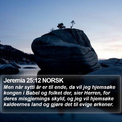 Jeremia 25:12 NORSK Bible Verse Image
