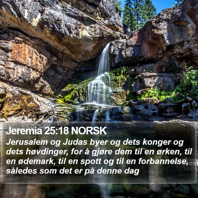 Jeremia 25:18 NORSK Bible Verse Image