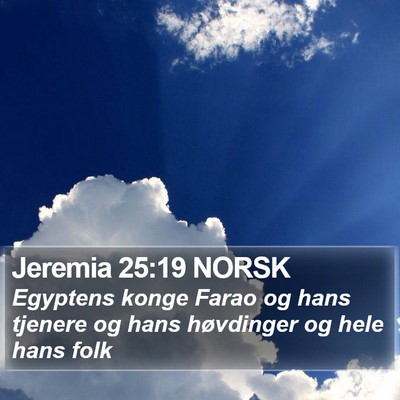 Jeremia 25:19 NORSK Bible Verse Image