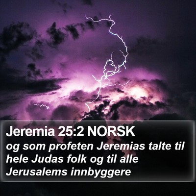 Jeremia 25:2 NORSK Bible Verse Image